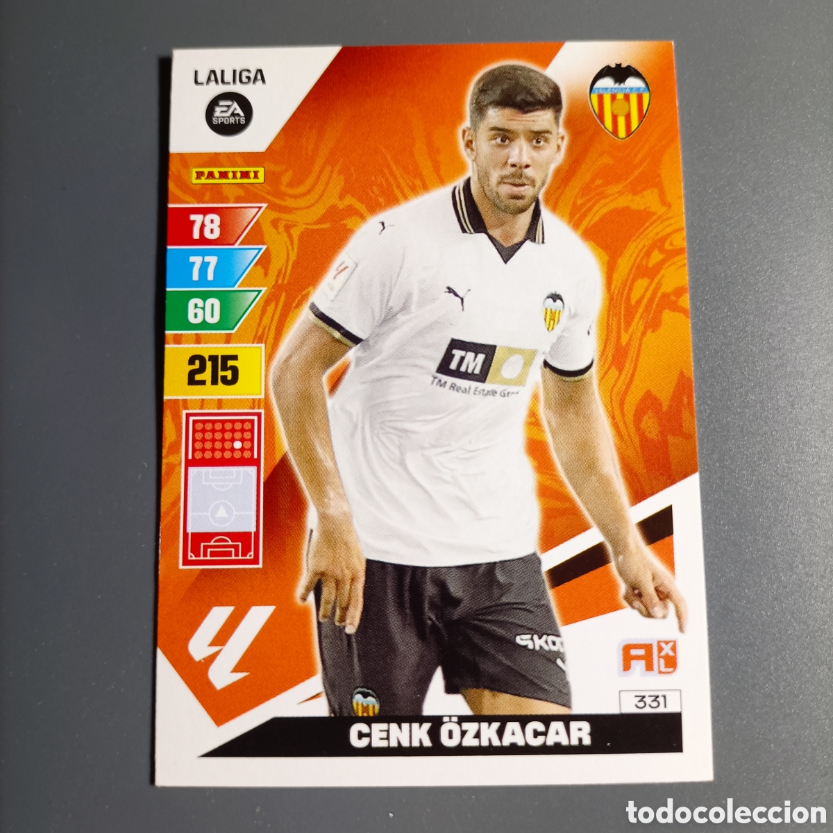 Cromos de f&uacute;tbol: ADRENALYN. LIGA 2023-2024 (VALENCIA) №331 CENK &Ouml;ZKACAR
