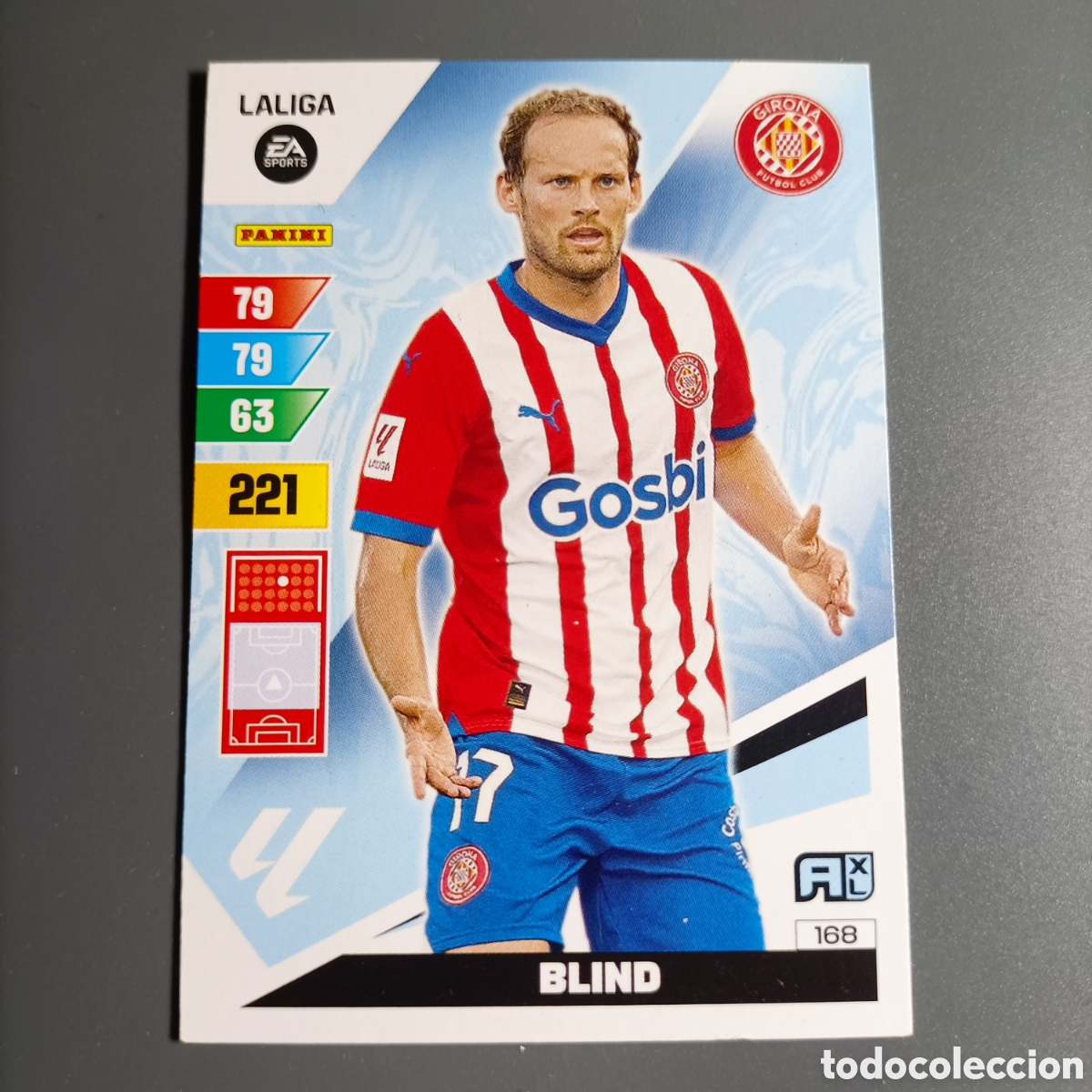 Cromos de f&uacute;tbol: ADRENALYN. LIGA 2023-2024 (GIRONA) №168 BLIND
