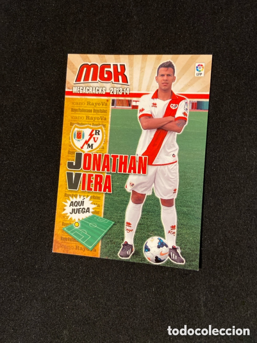 Cromos de f&uacute;tbol: JONATHAN VIERA 502 NUEVO FICHAJE (RAYO VALLECANO)