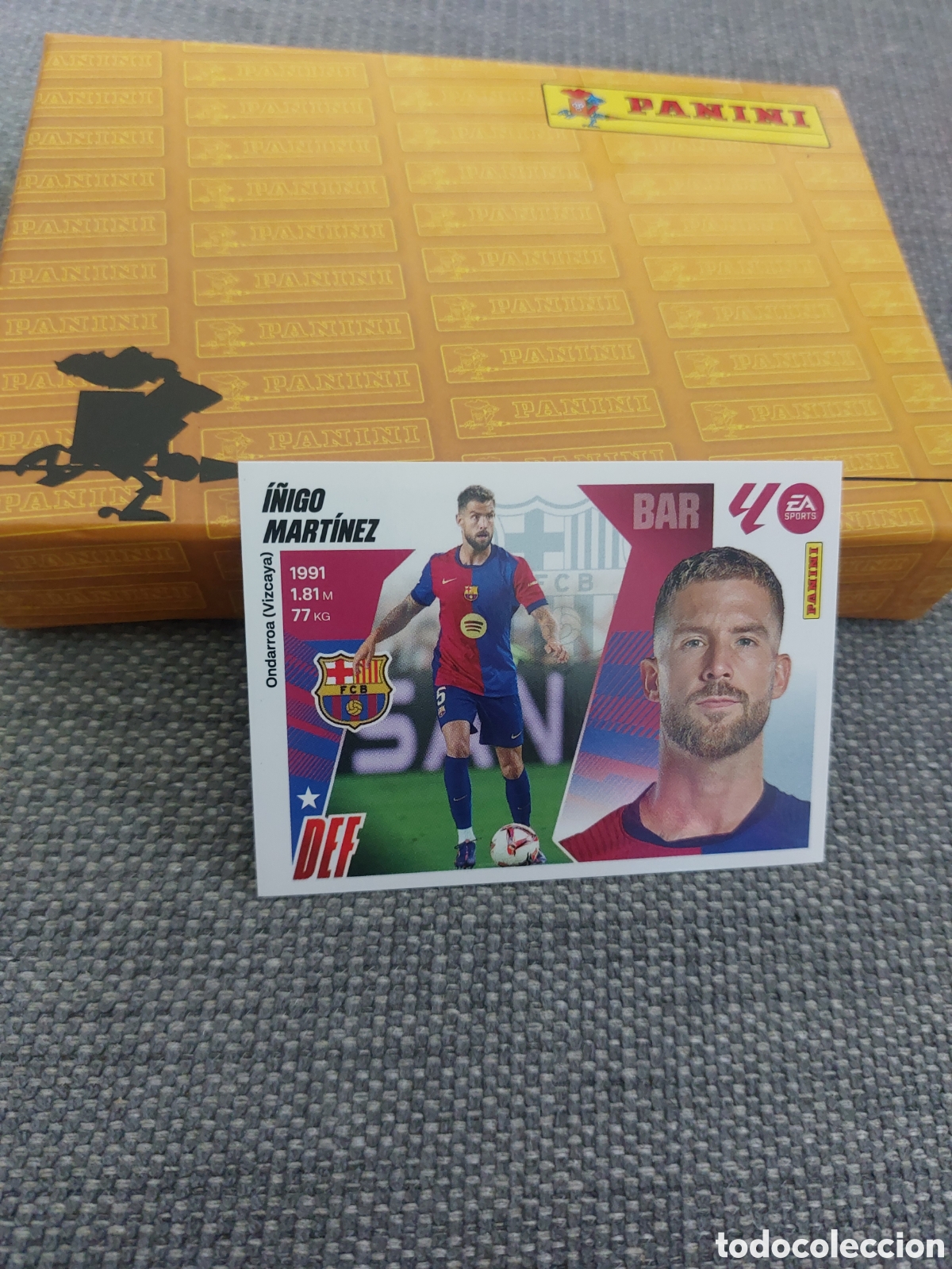 Cromos de f&uacute;tbol: 7 I&Ntilde;IGO MARTINEZ BARCELONA LIGA ESTE 2025 2026 PANINI 25 26