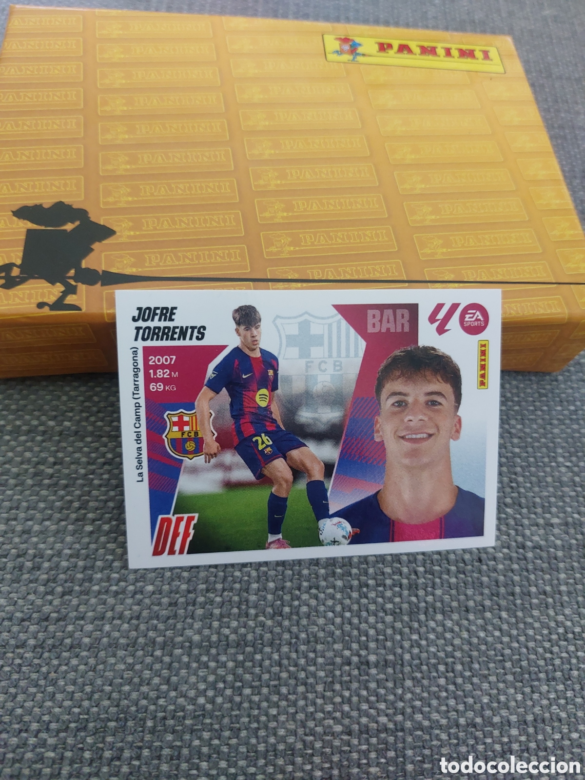 Cromos de f&uacute;tbol: 7 BIS 7BIS JOFRE TORRENTS BARCELONA ROOKIE PANINI LIGA ESTE 25 26 2025 2026