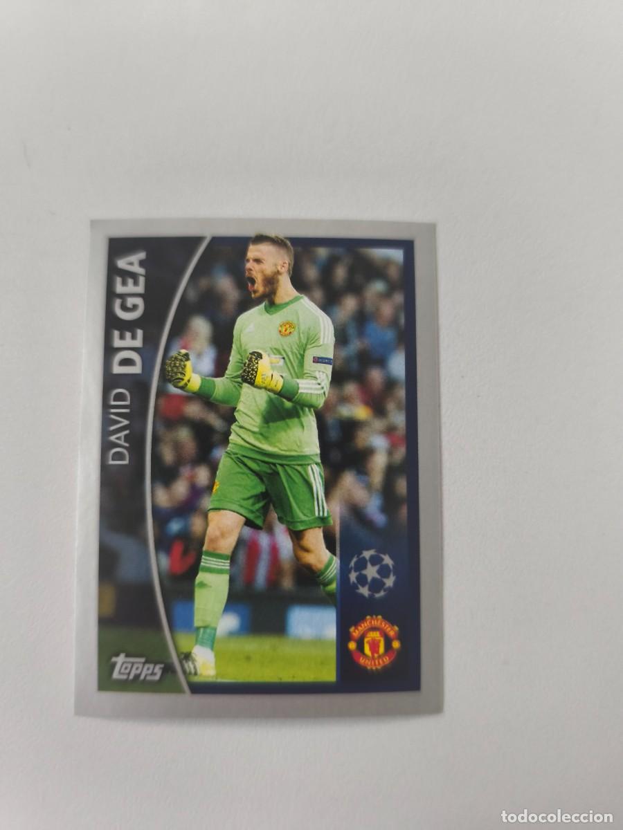 Cromos de f&uacute;tbol: STICKERS CHAMPIONS LEAGUE 16 17 2016 2017 TOPPS DAVID DE GEA MANCHESTER UNITED 571 CJU