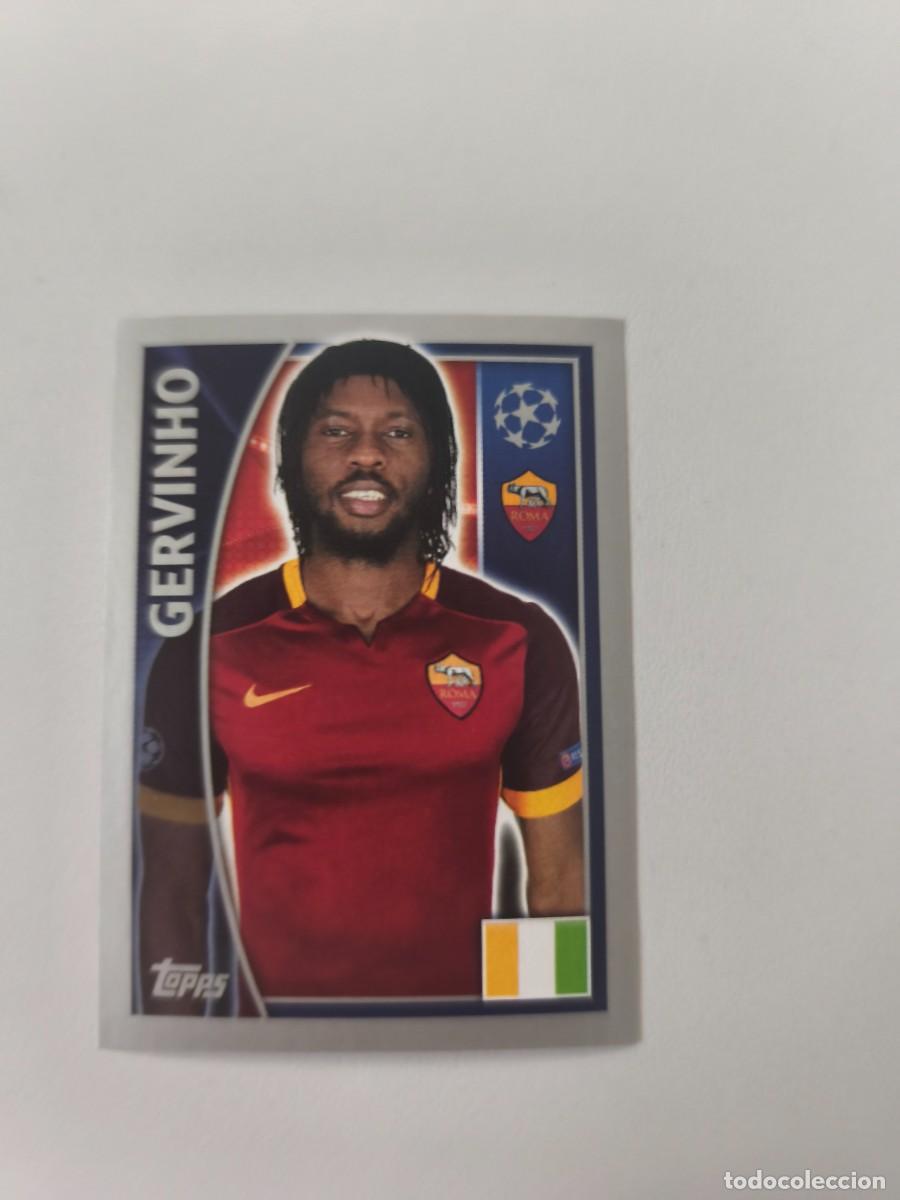 Cromos de f&uacute;tbol: STICKERS CHAMPIONS LEAGUE 16 17 2016 2017 TOPPS GERVINHO ROMA 348 A CJU