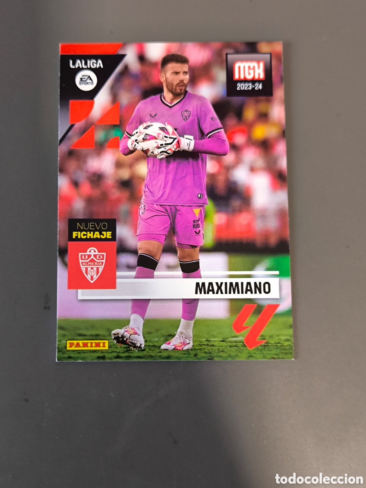 Cromos de f&uacute;tbol: MAXIMIANO 480 Fichaje Almer&iacute;a Megacracks MGK 23 24