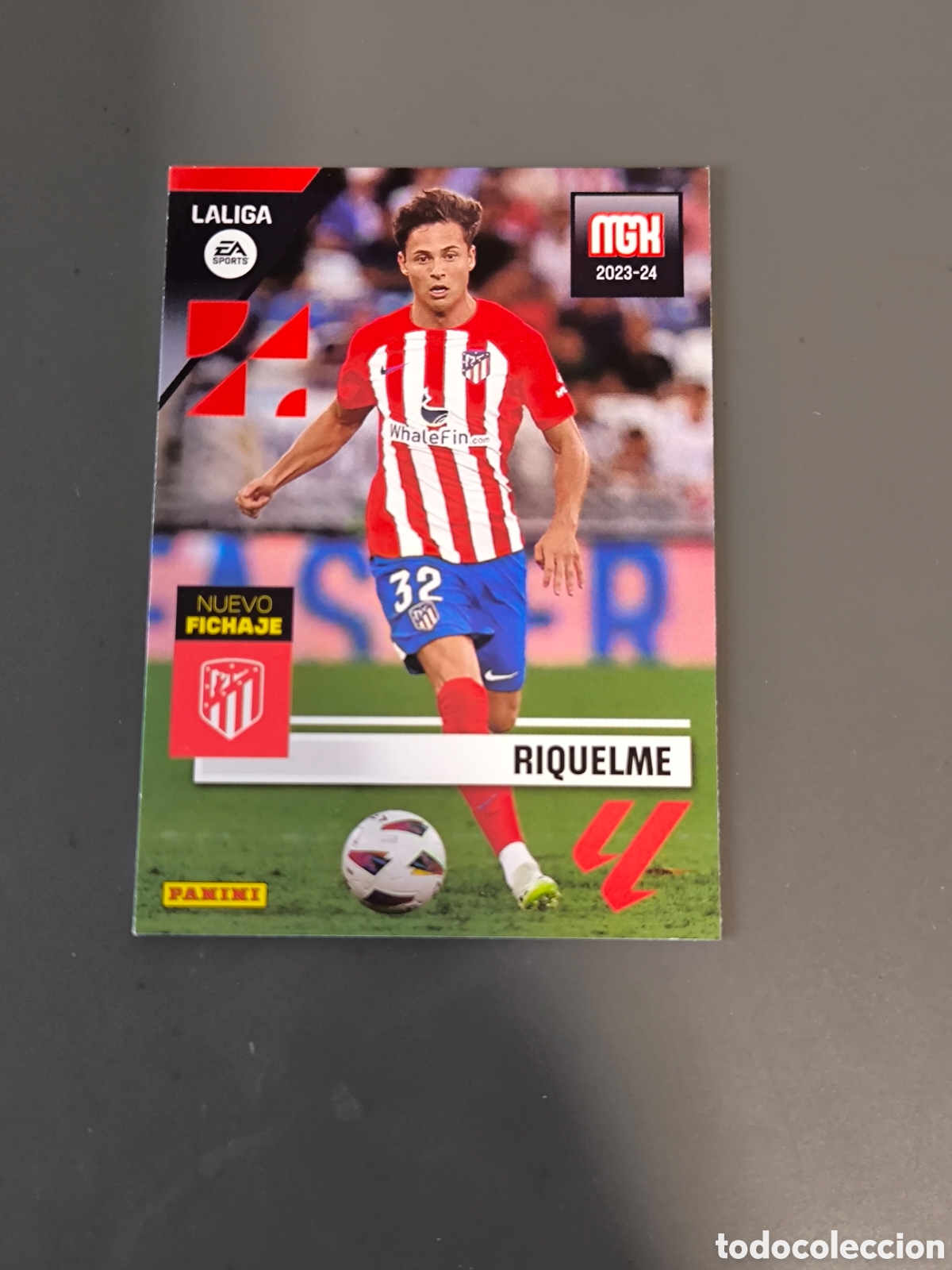 Cromos de f&uacute;tbol: RIQUELME 481 Fichaje Atl&eacute;tico de Madrid Megacracks MGK 23 24