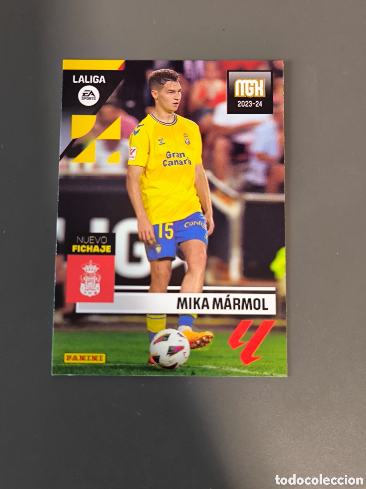 Cromos de f&uacute;tbol: MIKA M&Aacute;RMOL 486 Fichaje Las Palmas Megacracks MGK 23 24