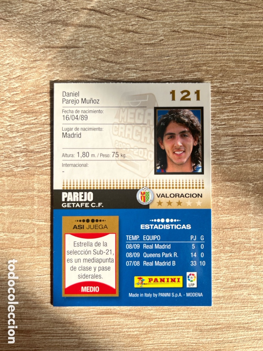 Cromos de f&uacute;tbol: 121 PAREJO MEGACRACKS MGK 2009 2010 09 10 GETAFE