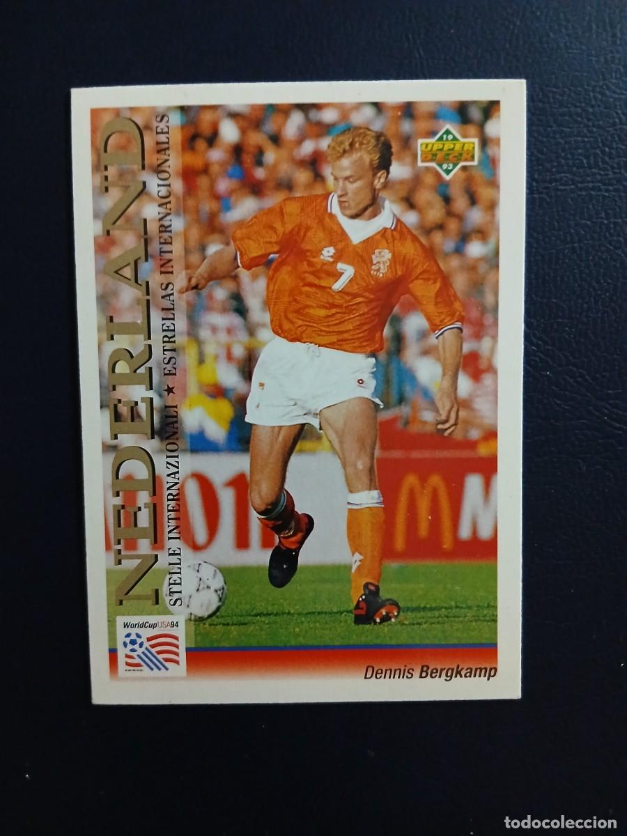 Cromos de f&uacute;tbol: BERGKAMP n&ordm; 123 HOLANDA WORLD CUP USA 94 UPPER DECK TRADING CARD