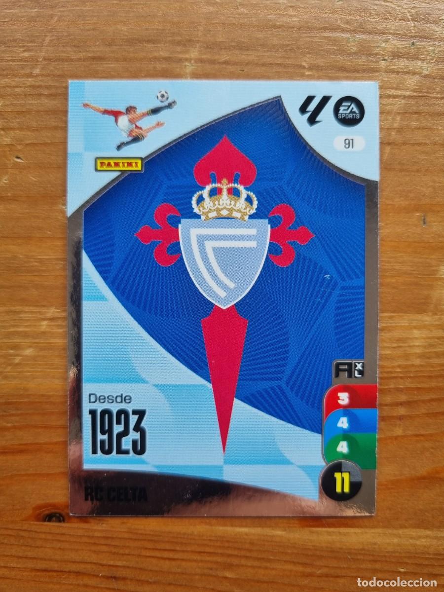 Cromos de f&uacute;tbol: 91 ESCUDO (Celta de Vigo). Liga 2024 2025 24 25 Adrenalyn XL (Panini)