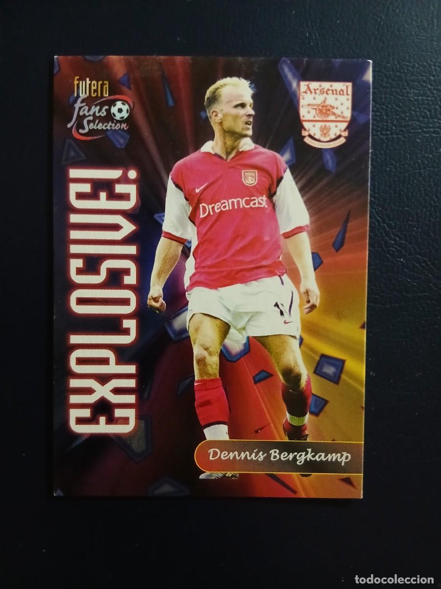 Cromos de f&uacute;tbol: 130 Explosive BERGKAMP Futera Arsenal 2000 Fans Selection