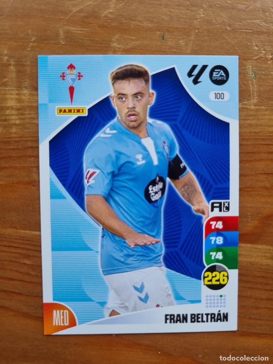 Cromos de f&uacute;tbol: 100 FRAN BELTR&Aacute;N (Celta de Vigo). Liga 2024 2025 24 25 Adrenalyn XL (Panini)