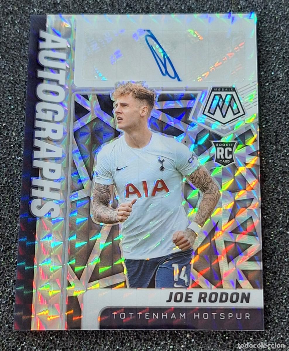 Cromos de f&uacute;tbol: Joe Rodon Tottenham Hotspur Panini Mosaic Premier League Rookie RC Autographs Auto