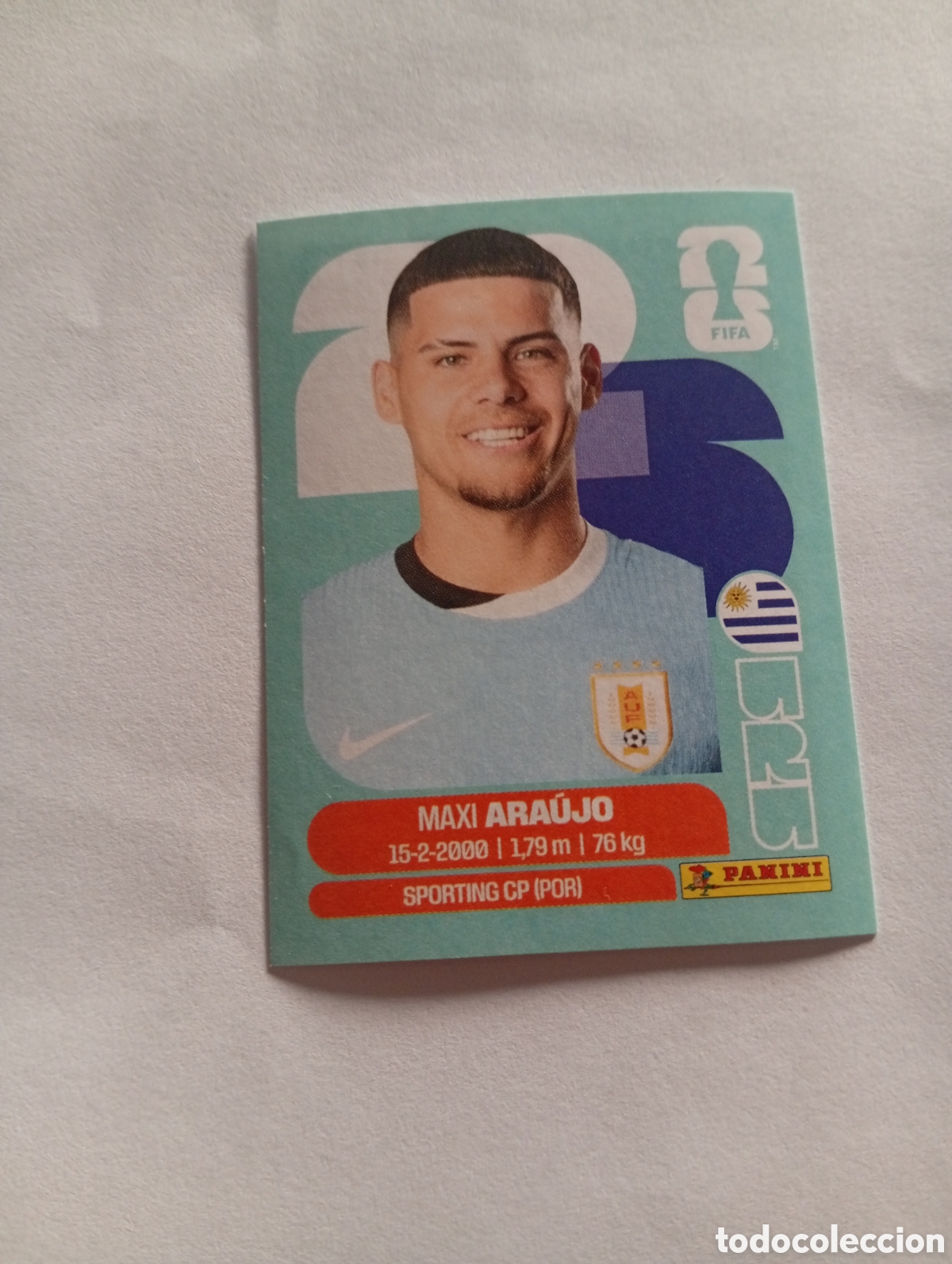 Cromos de f&uacute;tbol: URU 16 World Cup 26 Panini
