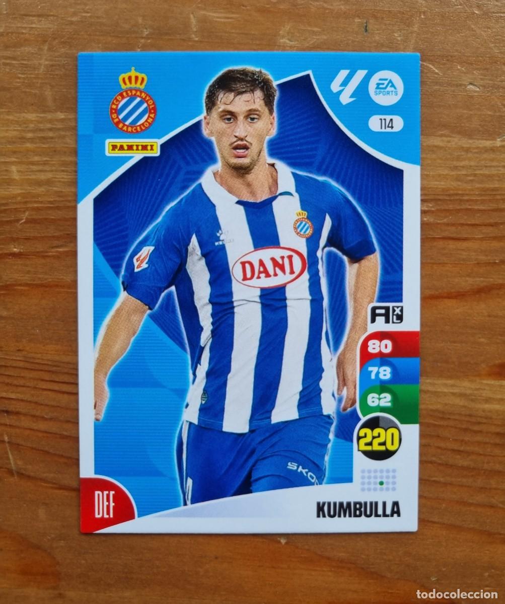 Cromos de f&uacute;tbol: 114 KUMBULLA (RCD Espanyol). Liga 2024 2025 24 25 Adrenalyn XL (Panini)