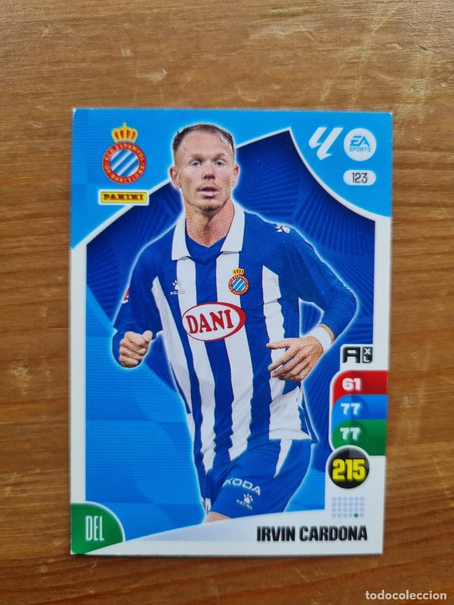 Football Stickers: 123 IRVIN CARDONA (RCD Espanyol). Liga 2024 2025 24 25 Adrenalyn XL (Panini)