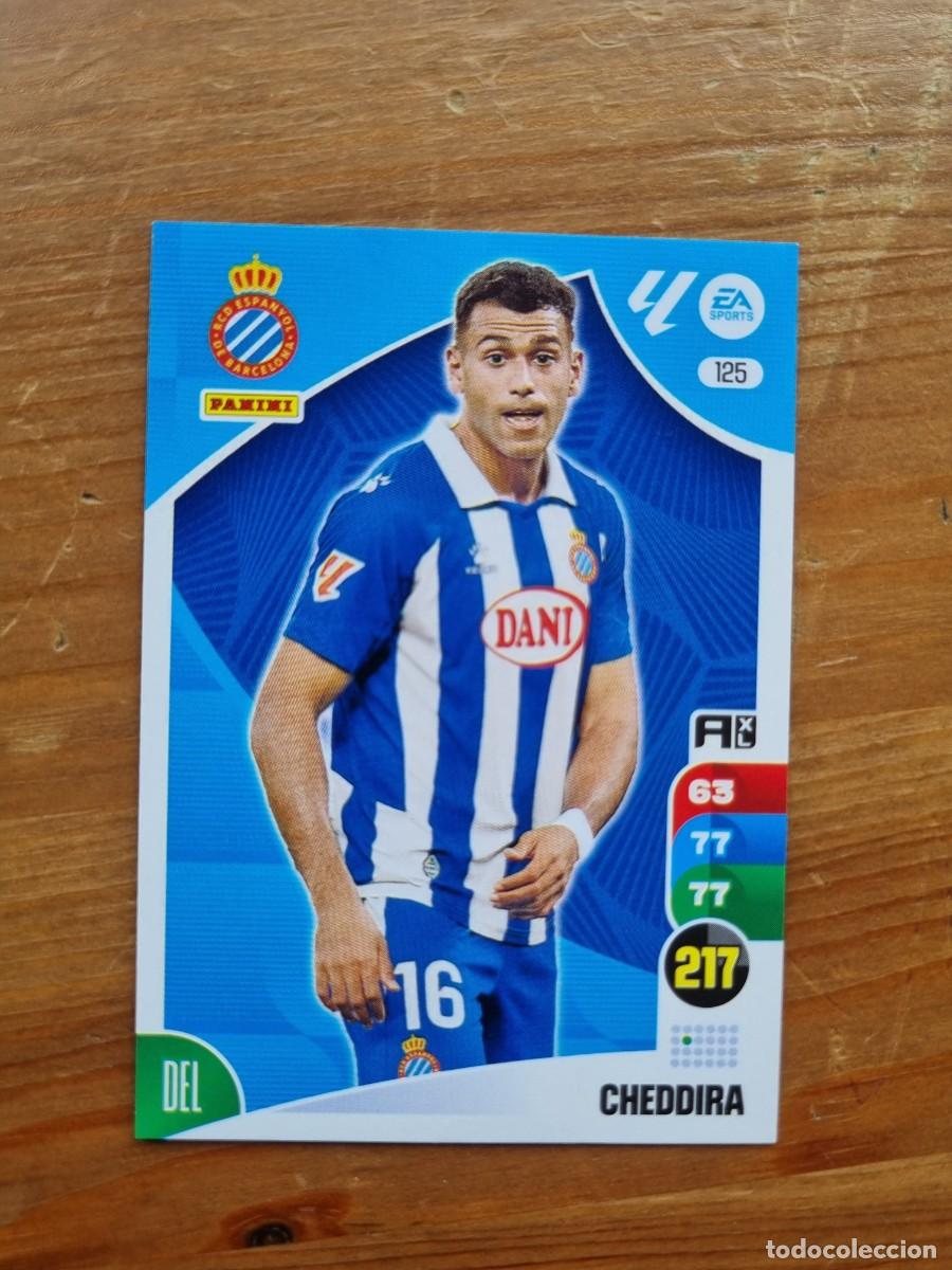 Cromos de f&uacute;tbol: 125 CHEDDIRA (RCD Espanyol). Liga 2024 2025 24 25 Adrenalyn XL (Panini)