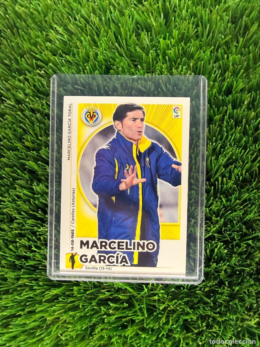 Cromos de f&uacute;tbol: N&ordm; 22 Marcelino Garc&iacute;a Entrenador Villarreal CF Liga Este 14 15