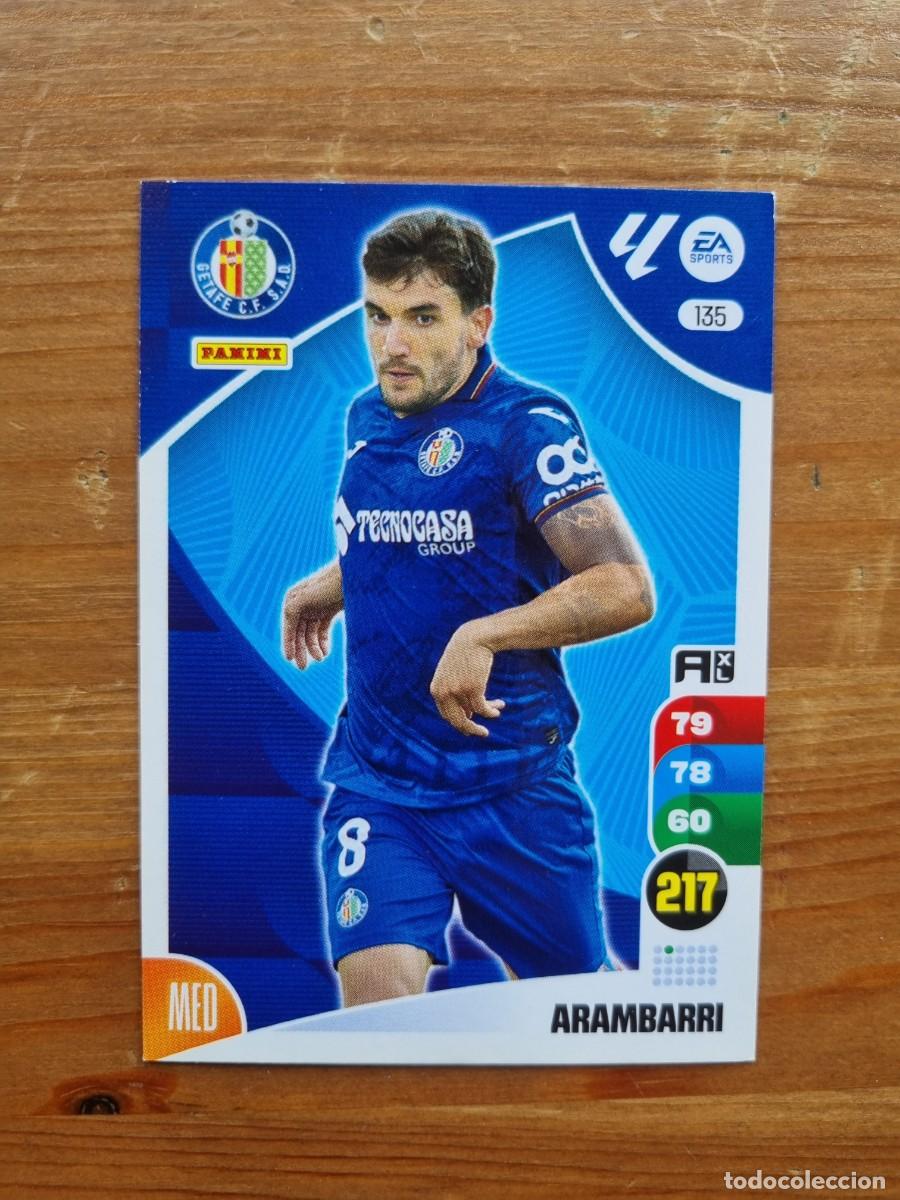 Cromos de f&uacute;tbol: 135 ARAMBARRI (Getafe CF). Liga 2024 2025 24 25 Adrenalyn XL (Panini)