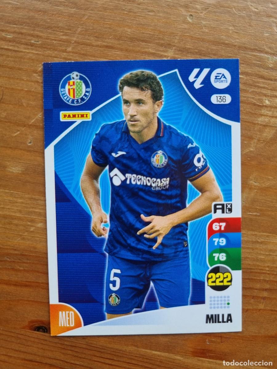 Cromos de f&uacute;tbol: 136 MILLA (Getafe CF). Liga 2024 2025 24 25 Adrenalyn XL (Panini)