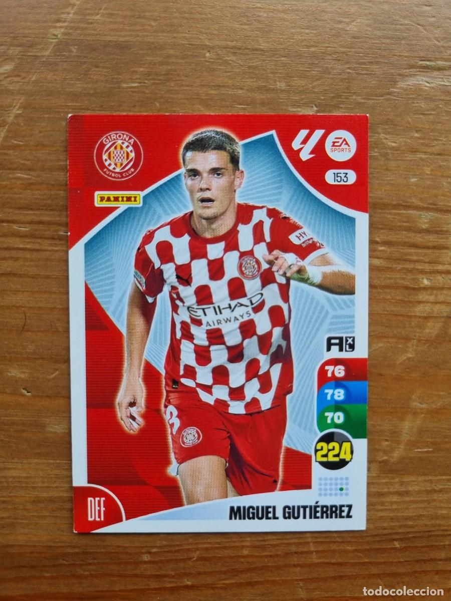 Cromos de f&uacute;tbol: 153 MIGUEL GUTIERREZ (Girona FC). Liga 2024 2025 24 25 Adrenalyn XL (Panini)