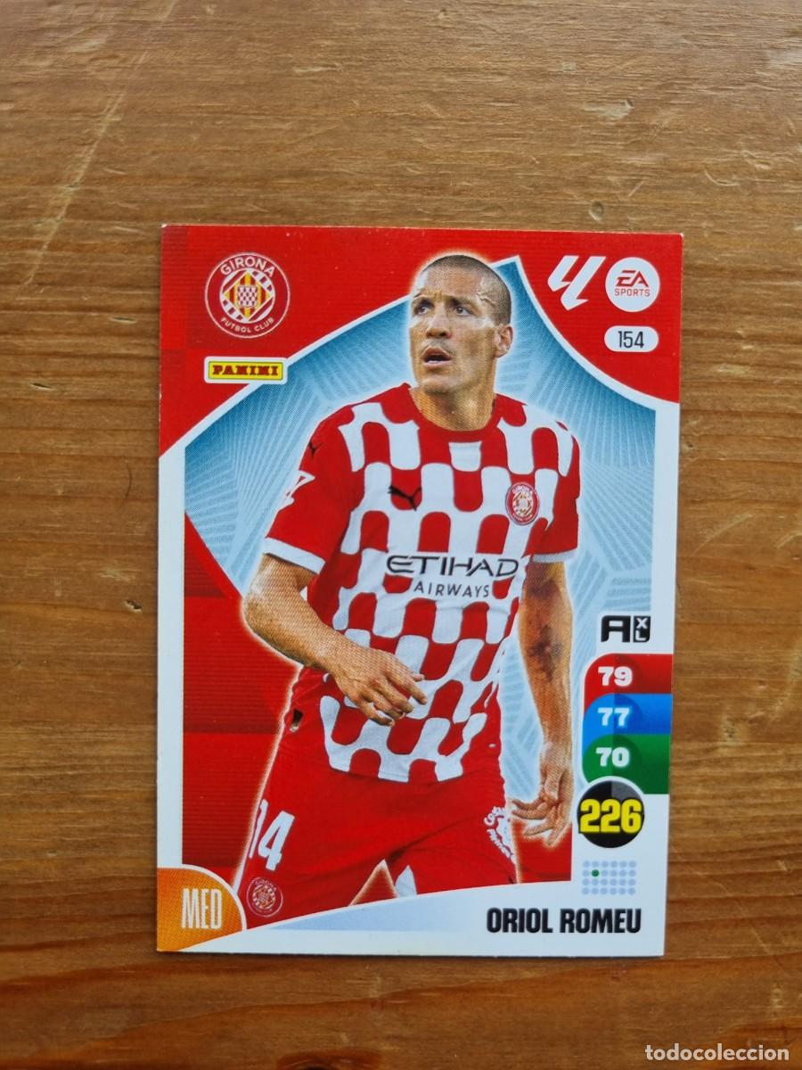Cromos de f&uacute;tbol: 154 ORIOL ROMEU (Girona FC). Liga 2024 2025 24 25 Adrenalyn XL (Panini)