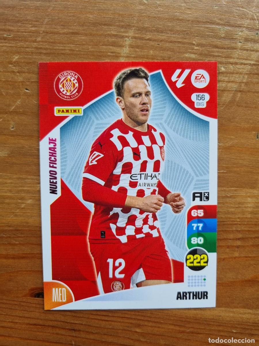 Cromos de f&uacute;tbol: 156 Bis ARTHUR (Girona FC) NUEVO FICHAJE. Liga 2024 2025 24 25 Adrenalyn XL (Panini)