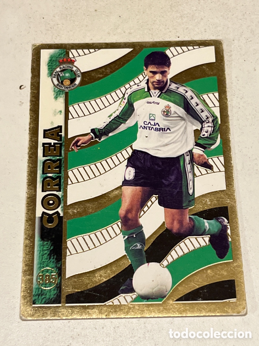 Cromos de f&uacute;tbol: Cromo Mundi Cromo El Mejor Liga 97-98 N&deg;385 Correa Racing Santander