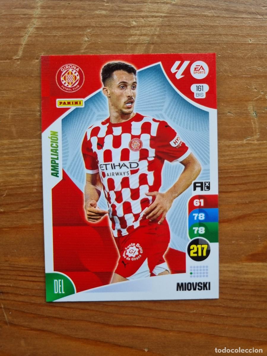Cromos de f&uacute;tbol: 161 Bis MIOVSKI (Girona FC) AMPLIACI&Oacute;N. Liga 2024 2025 24 25 Adrenalyn XL (Panini)