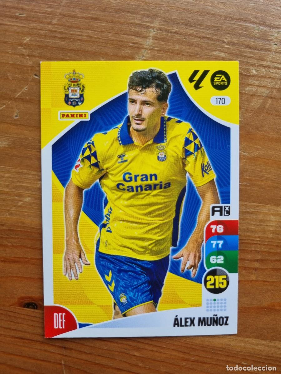 Cromos de f&uacute;tbol: 170 &Aacute;LEX MU&Ntilde;OZ (UD Las Palmas). Liga 2024 2025 24 25 Adrenalyn XL (Panini)