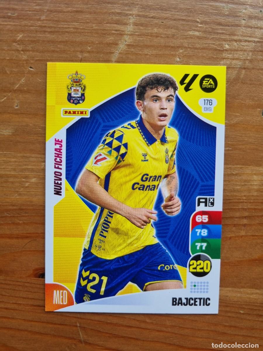 Cromos de f&uacute;tbol: 176 Bis BAJCETIC (UD Las Palmas) NUEVO FICHAJE. Liga 2024 2025 24 25 Adrenalyn XL (Panini)