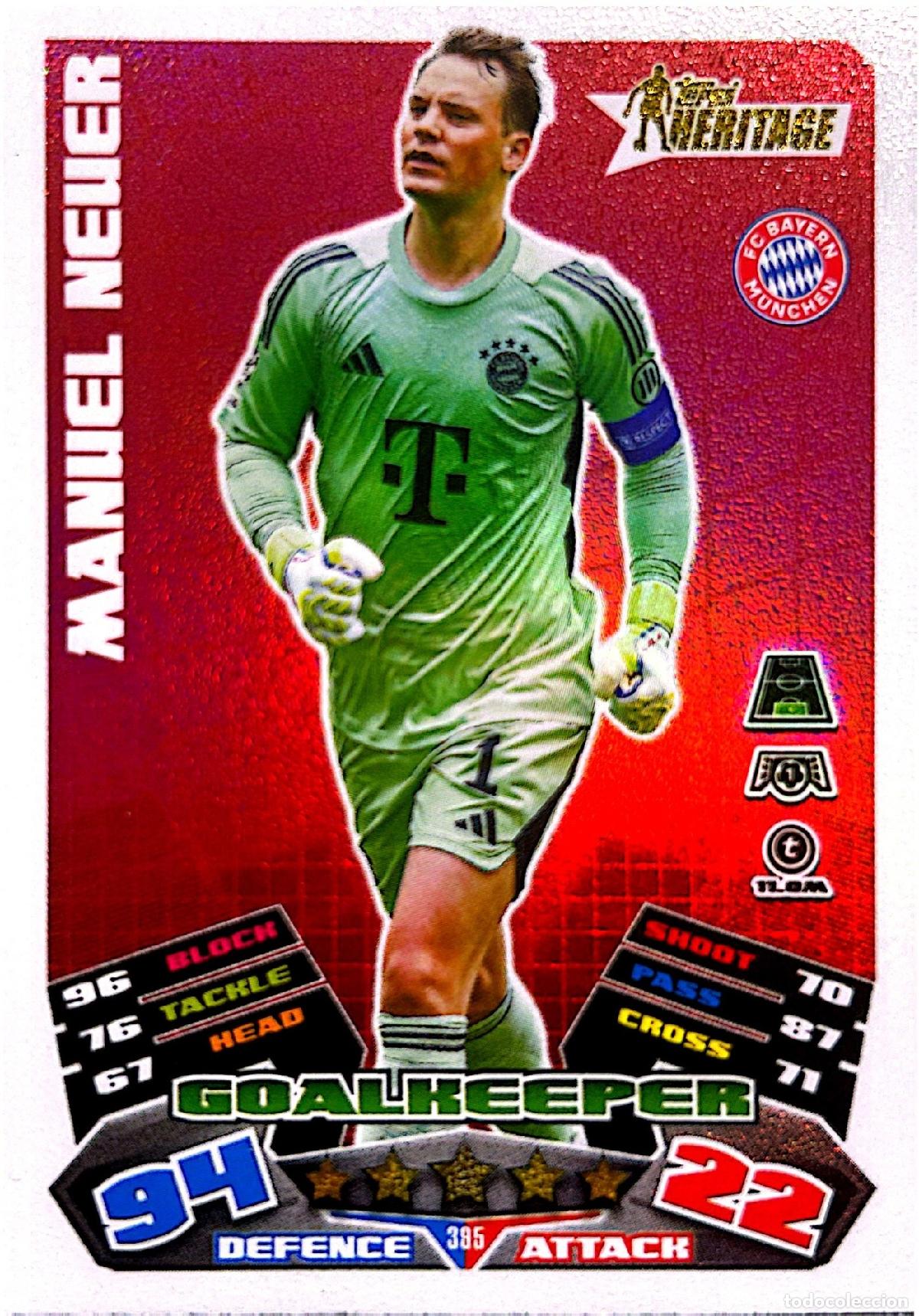 Football Stickers: Cromo Manuel Neuer Fu&szlig;ball-Club Bayern M&uuml;nchen Topps Match Attax UCL 2025-2026