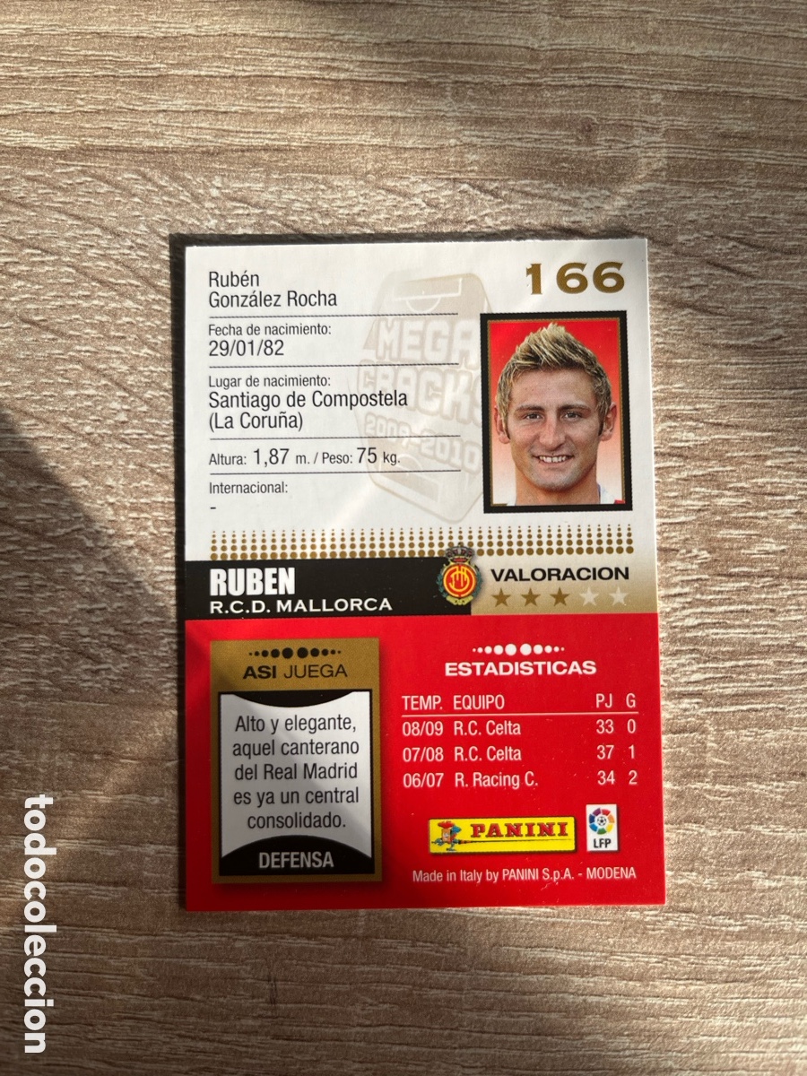Football Stickers: 166 RUB&Eacute;N MEGACRACKS MGK 2009 2010 09 10 MALLORCA