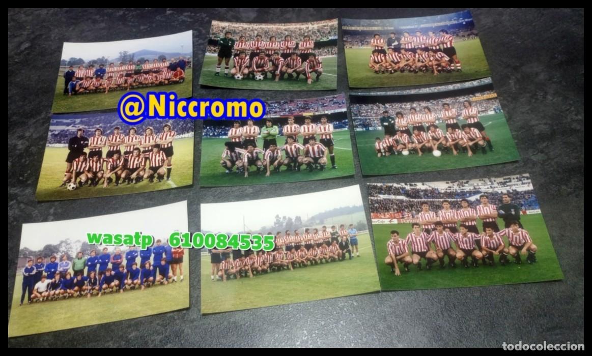 Football Stickers: 16 fotografias 10x15 cms equipos plantillas athletic bilbao a&ntilde;os 70s 80s 90s horacio segui niccromo