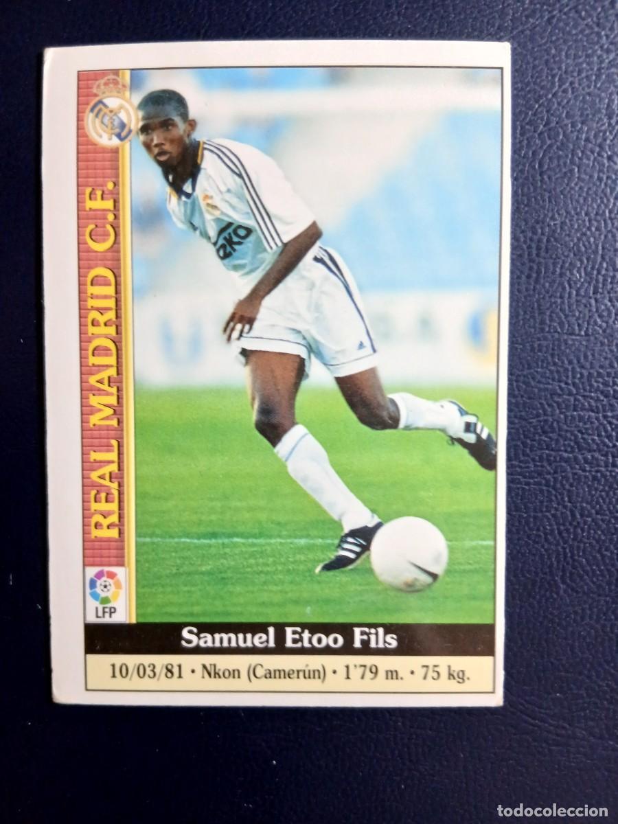 Football Stickers: 521 Samuel Eto&rsquo;o Real Madrid Mundicromo Liga 1999 2000 99-00