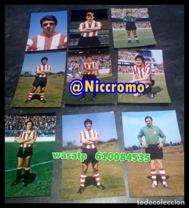 Football Stickers: 16 fotografias 10x15 cms jugadores del athletic bilbao a&ntilde;os 70s 80s 90s horacio segui niccromo