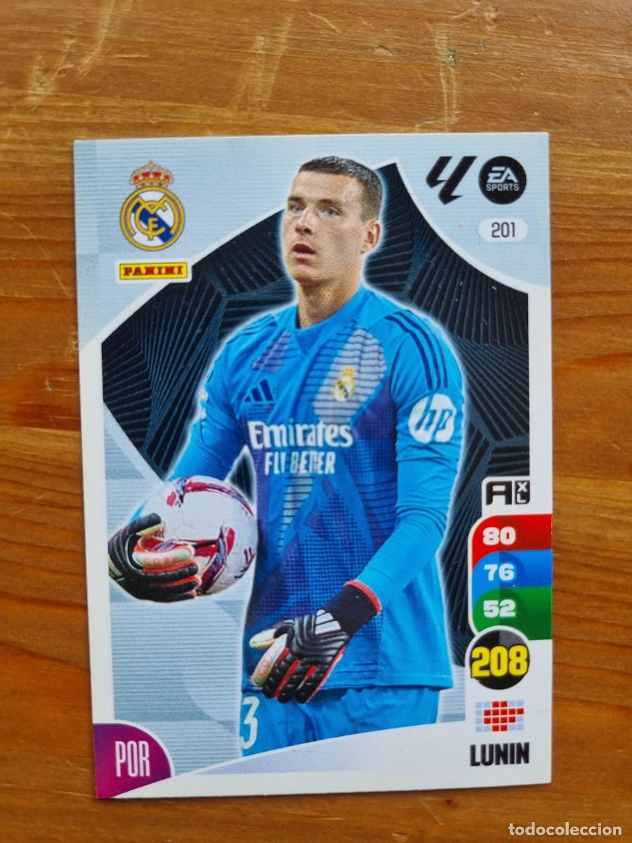 Cartes &agrave; collectionner de Football: 201 LUNIN (Real Madrid CF). Liga 2024 2025 24 25 Adrenalyn XL (Panini)