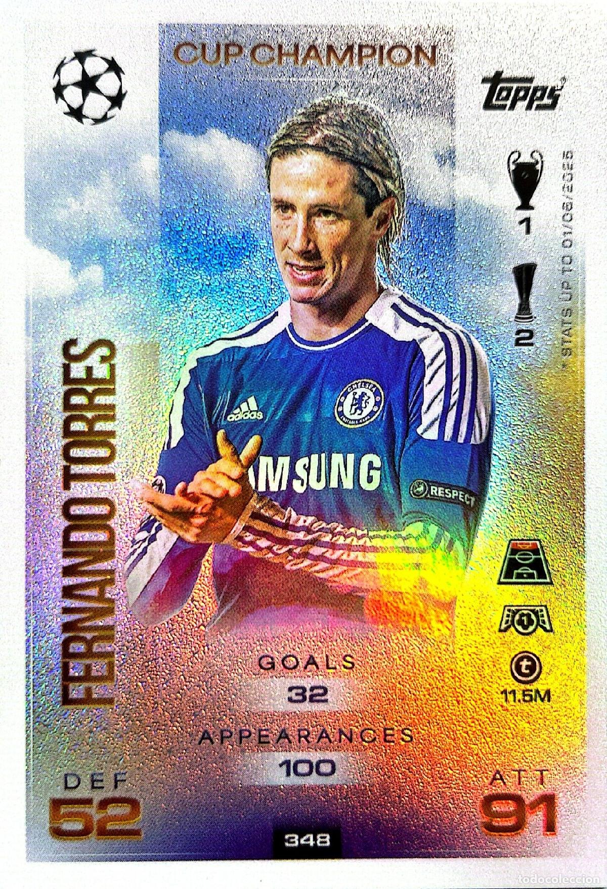 Cromos de f&uacute;tbol: Cromo Fernando Torres Chelsea F.C. Topps Match Attax UCL 2025-2026