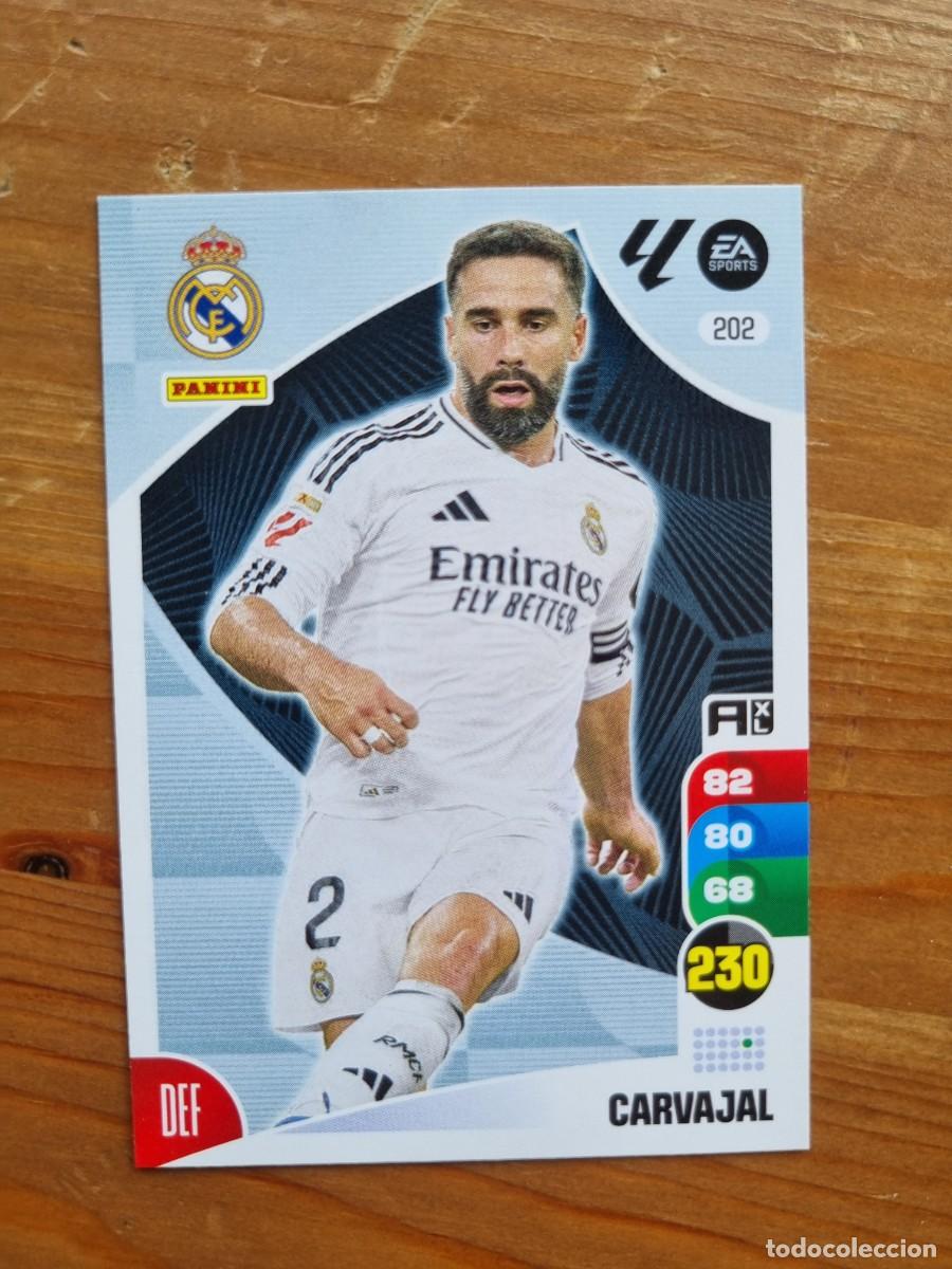 Cromos de f&uacute;tbol: 202 CARVAJAL (Real Madrid CF). Liga 2024 2025 24 25 Adrenalyn XL (Panini)