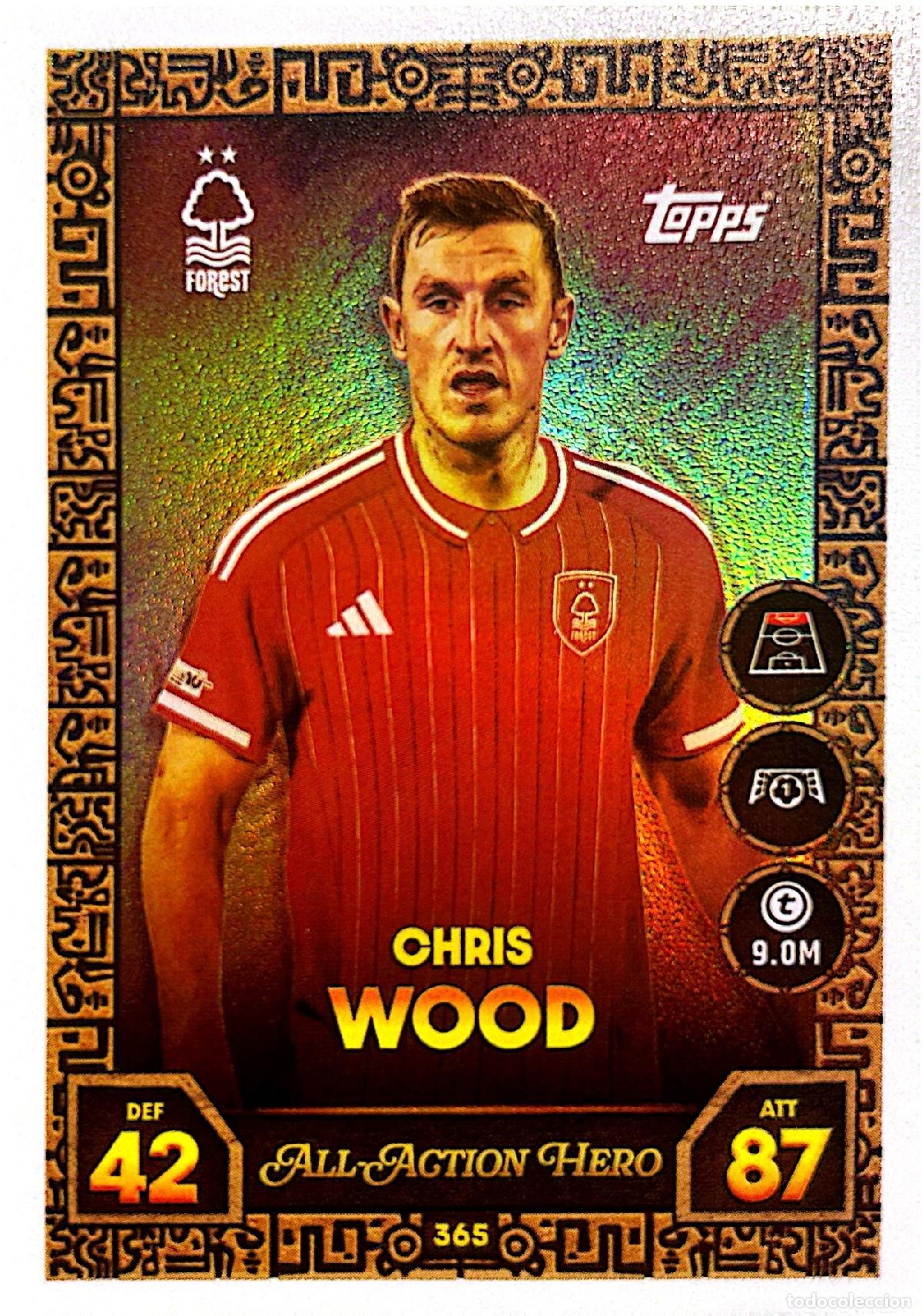 Cromos de f&uacute;tbol: Cromo Chris Wood Nottingham Forest Football Club Topps Match Attax UCL 2025-2026