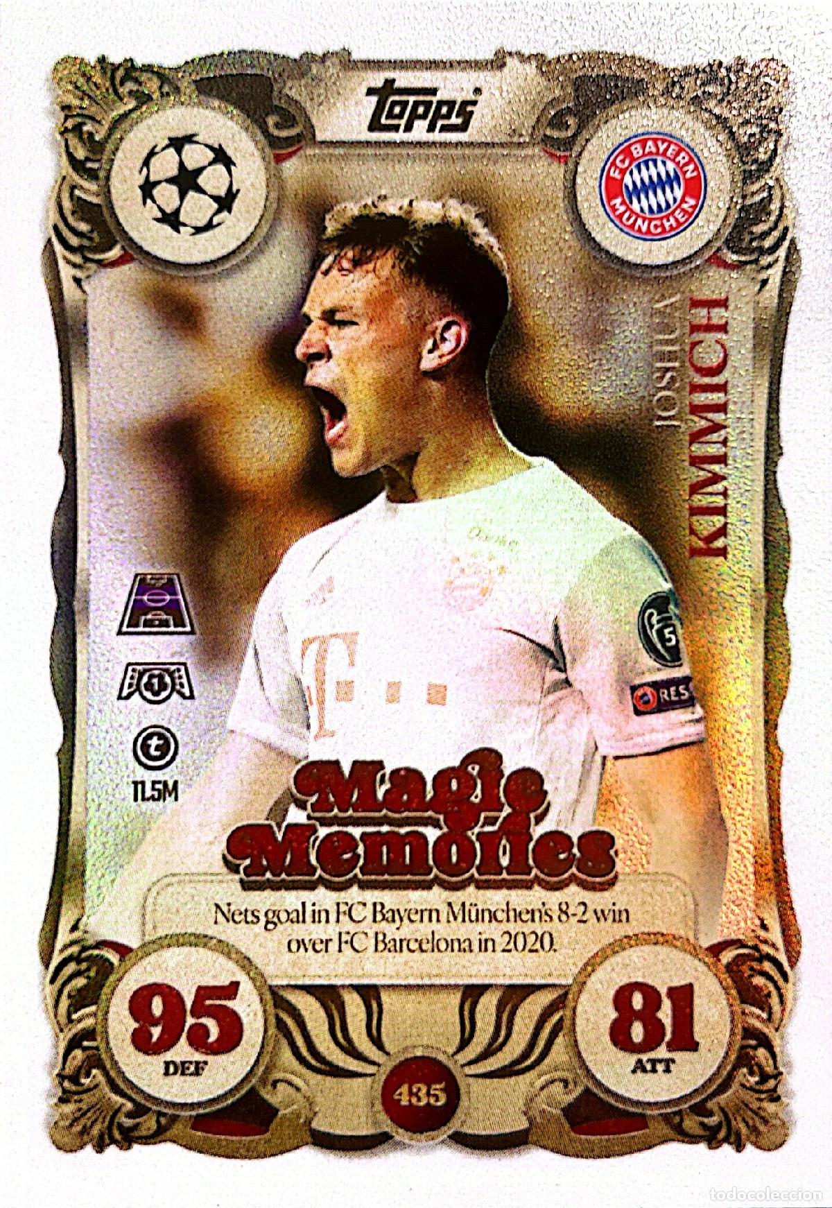 Cromos de f&uacute;tbol: Cromo Joshua Kimmich Fu&szlig;ball-Club Bayern M&uuml;nchen Topps Match Attax UCL 2025-2026
