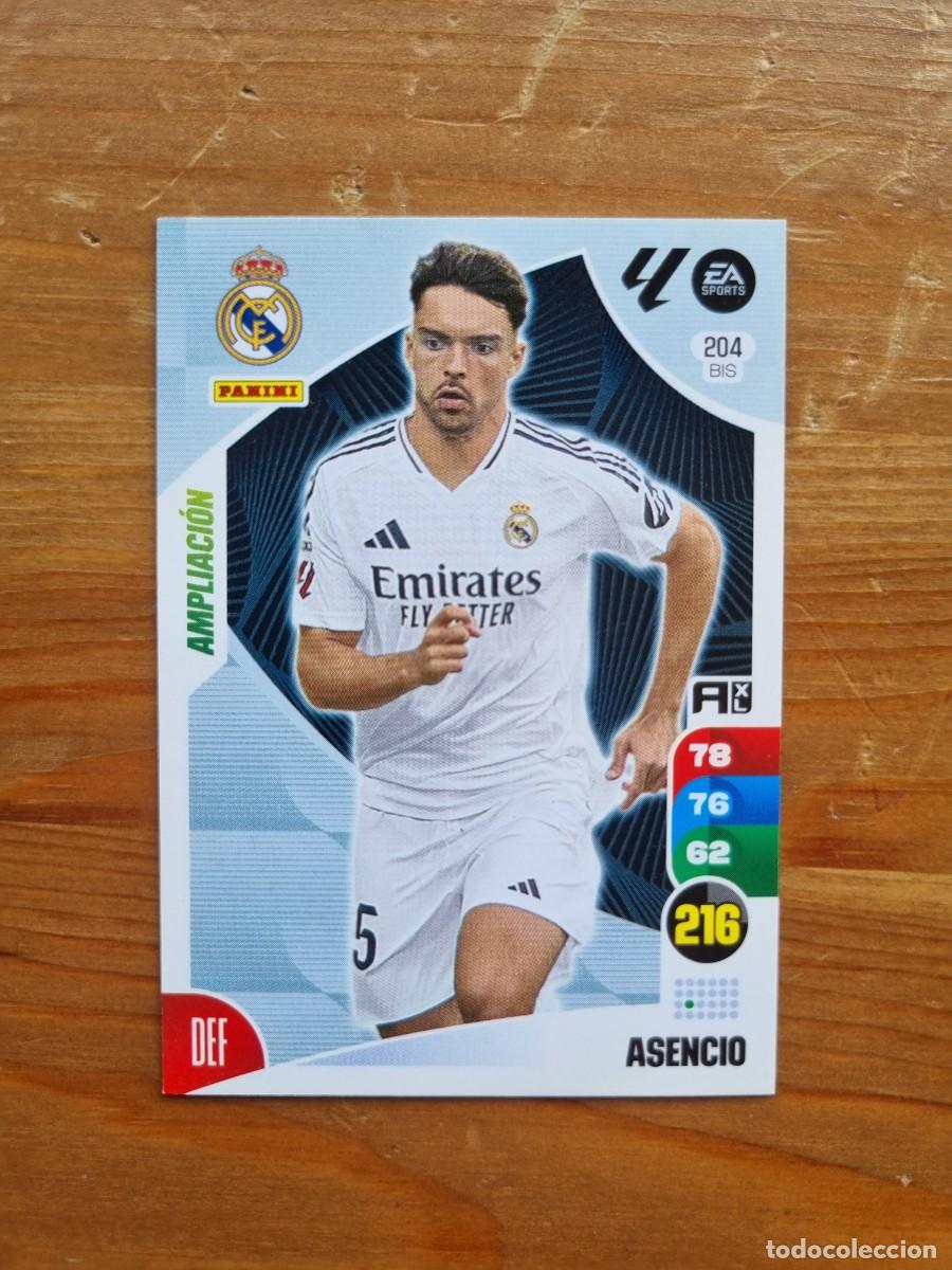 Cromos de f&uacute;tbol: 204 Bis ASENCIO (Real Madrid CF) AMPLIACI&Oacute;N. Liga 2024 2025 24 25 Adrenalyn XL (Panini)