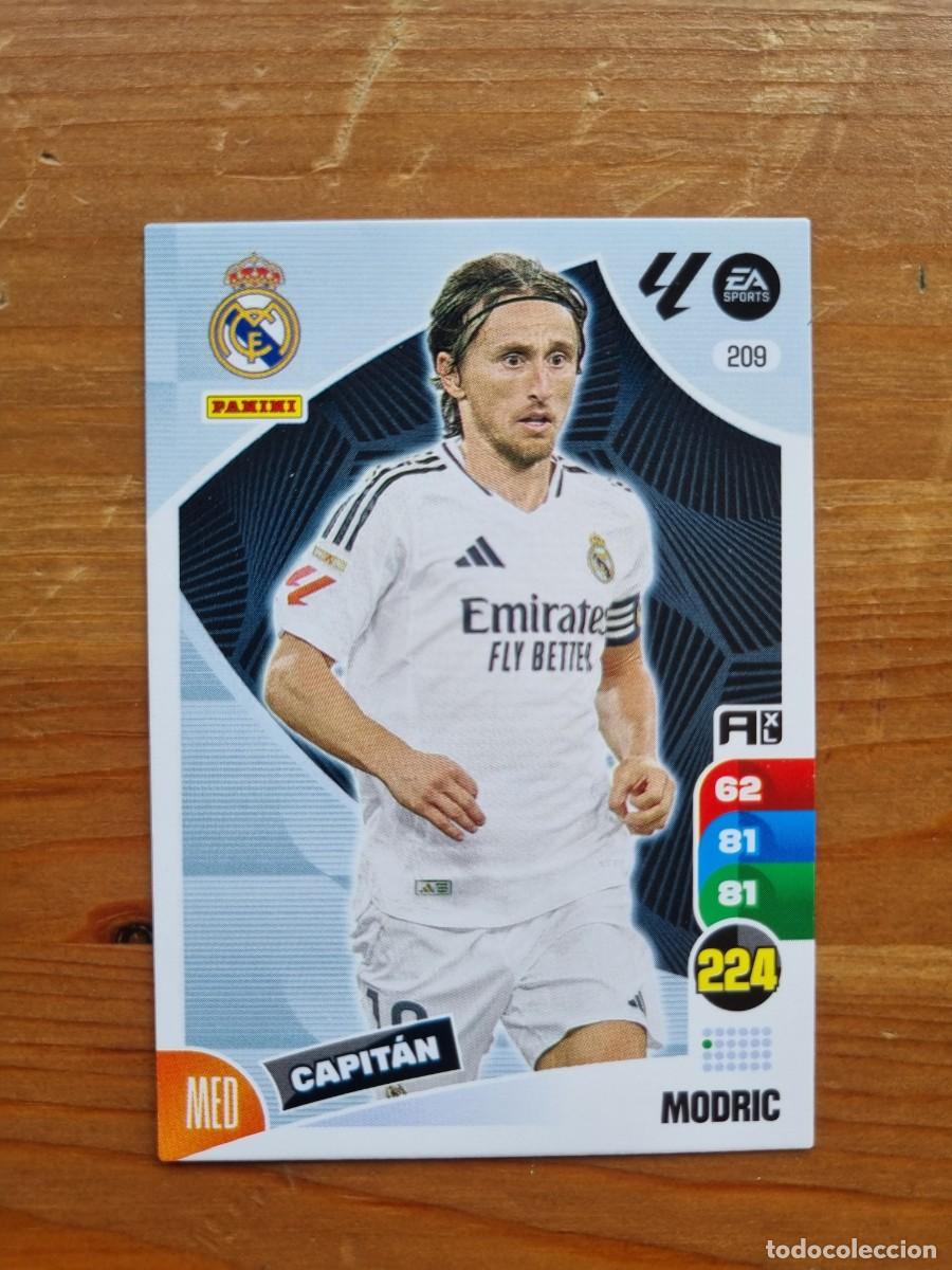Cromos de f&uacute;tbol: 209 MODRIC (Real Madrid CF) CAPIT&Aacute;N. Liga 2024 2025 24 25 Adrenalyn XL (Panini)