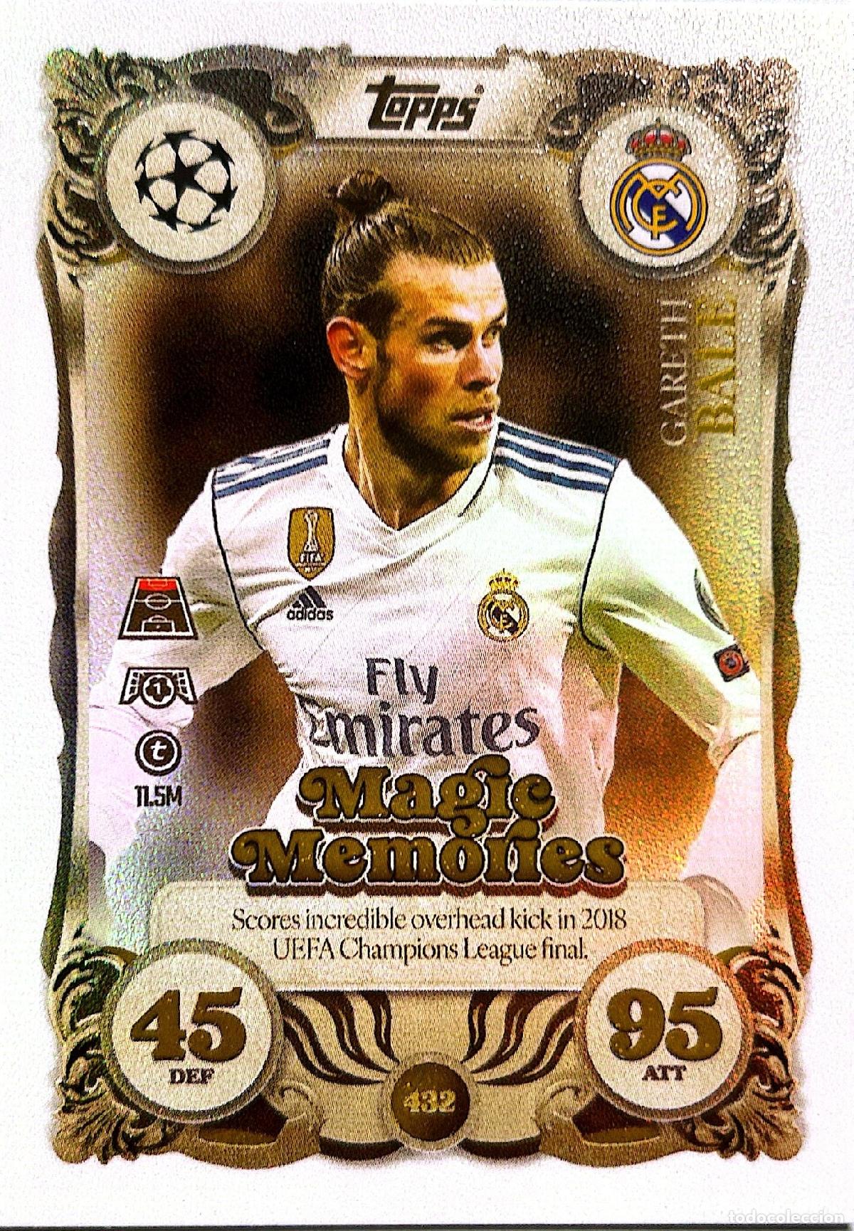 Cromos de f&uacute;tbol: Cromo Gareth Bale Real Madrid C.F. Topps Match Attax UCL 2025-2026