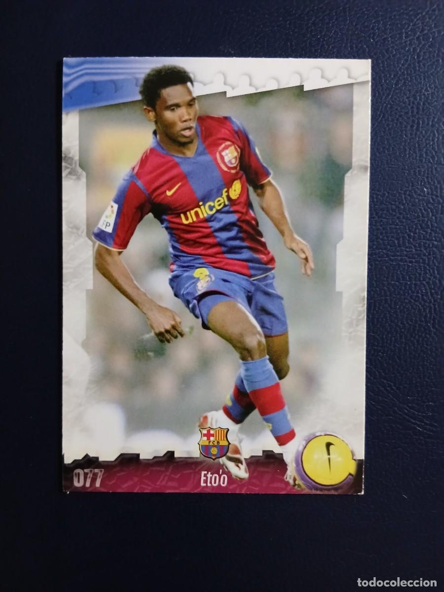 Cromos de f&uacute;tbol: 77 ETO'O F.C. BARCELONA CROMOS ALBUM MUNDICROMO LIGA 2008 2009 08 09