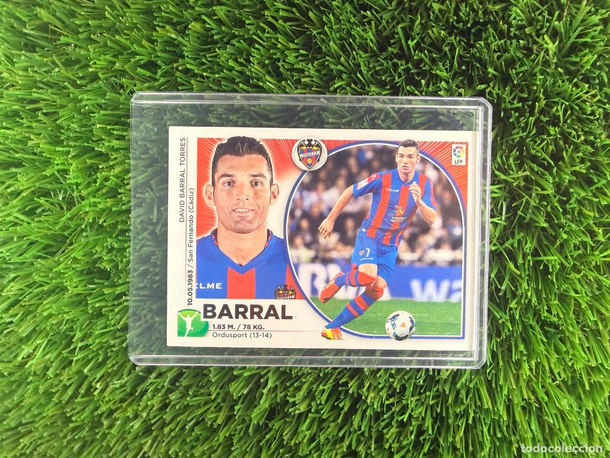 Cromos de f&uacute;tbol: N&ordm; 18 Barral Levante UD Liga Este 14 15