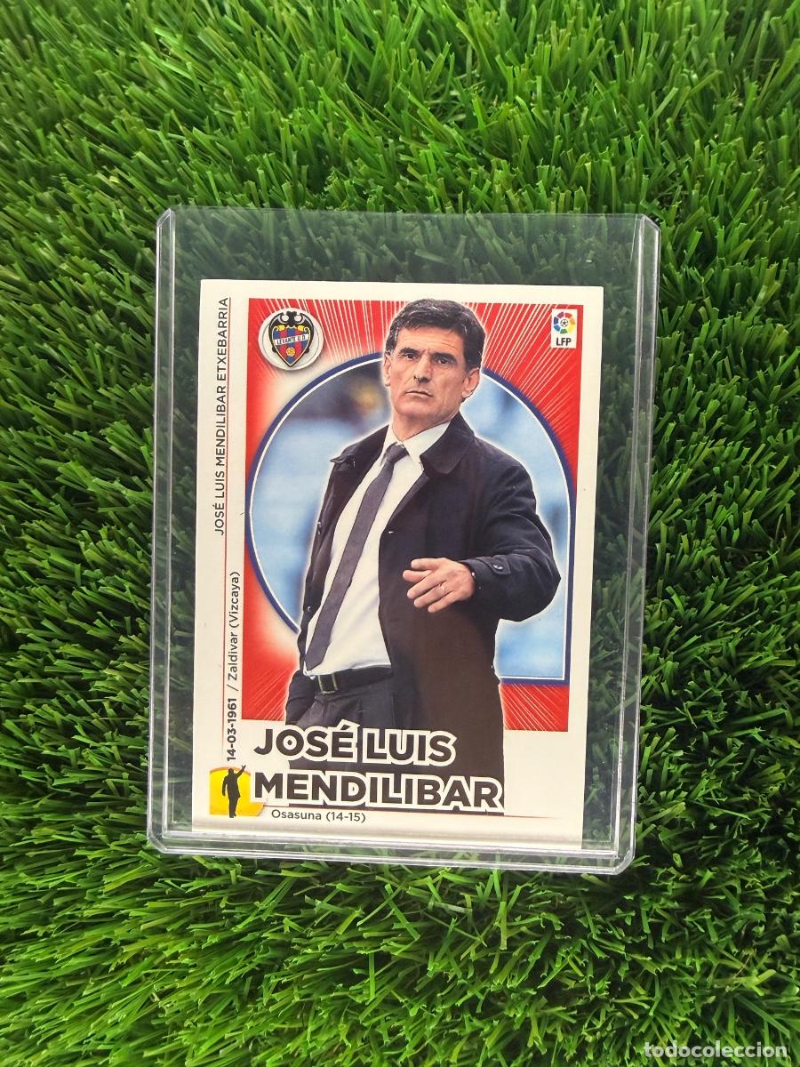 Cromos de f&uacute;tbol: N&ordm; 22 Jos&eacute; Luis Mendil&iacute;bar Entrenador Levante UD Liga Este 14 15