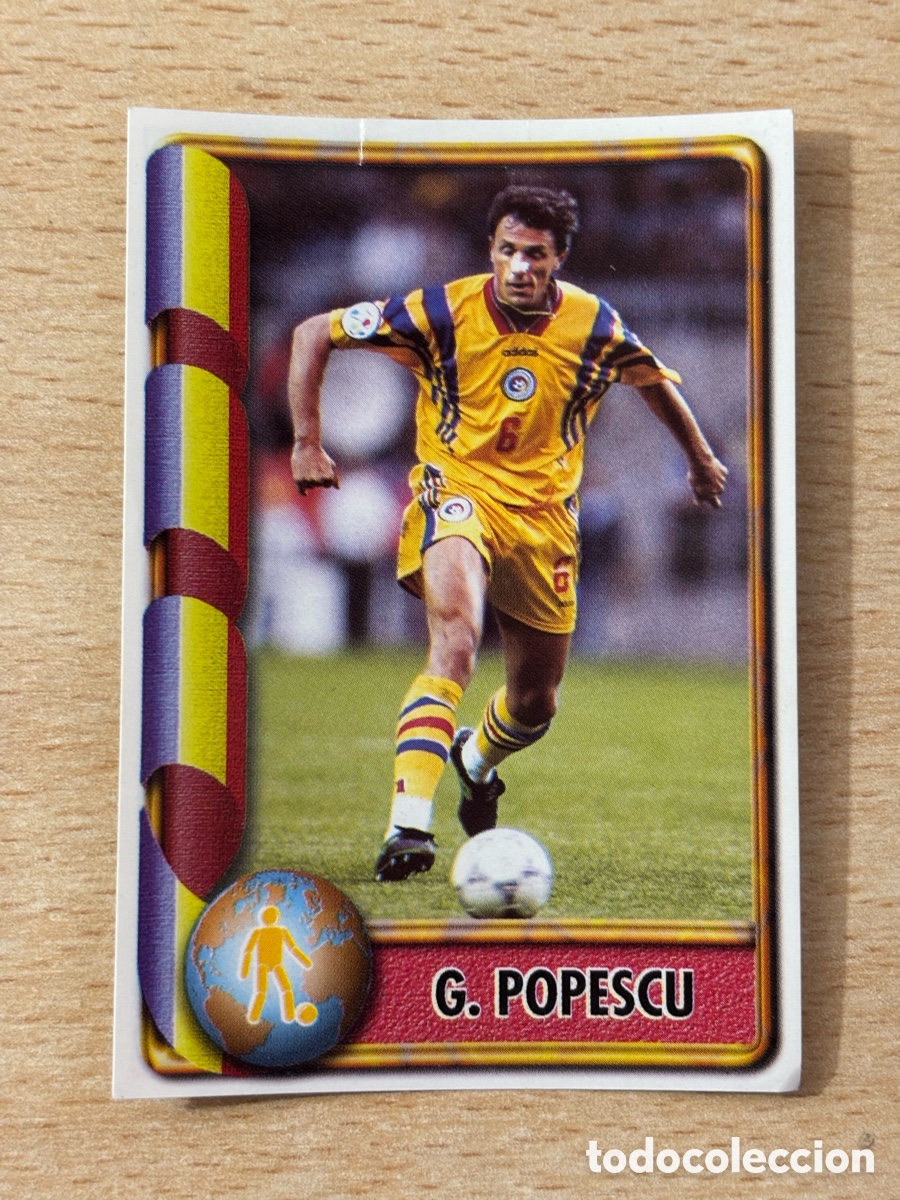 Cromos de f&uacute;tbol: # 450 Popescu Ruman&iacute;a Mundial Francia 98 Ediciones Estadio Barcelona
