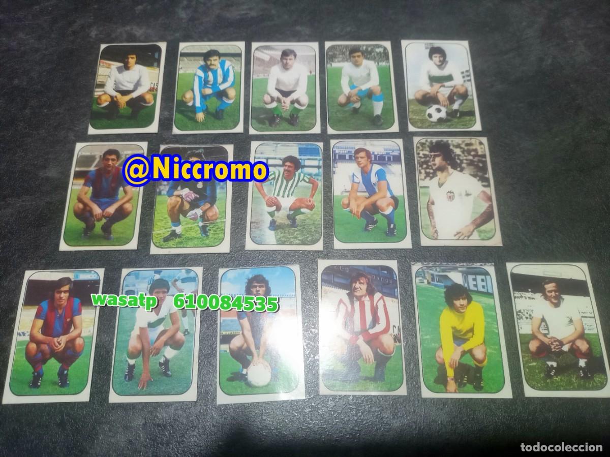 Cromos de f&uacute;tbol: REPRODUCCION carton 16 ultimos fichajes del 17 al 32 - ediciones este 1976 1977 ver fotos niccromo