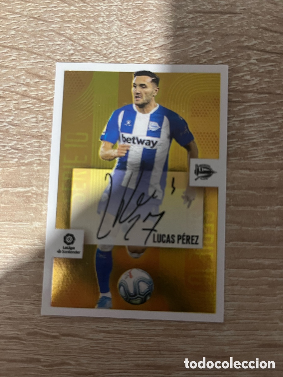 Cromos de f&uacute;tbol: 13 LUCAS P&Eacute;REZ SERIE 10 LIGA ESTE EDICIONES ESTE 2020 2021 20 21 ALAV&Eacute;S