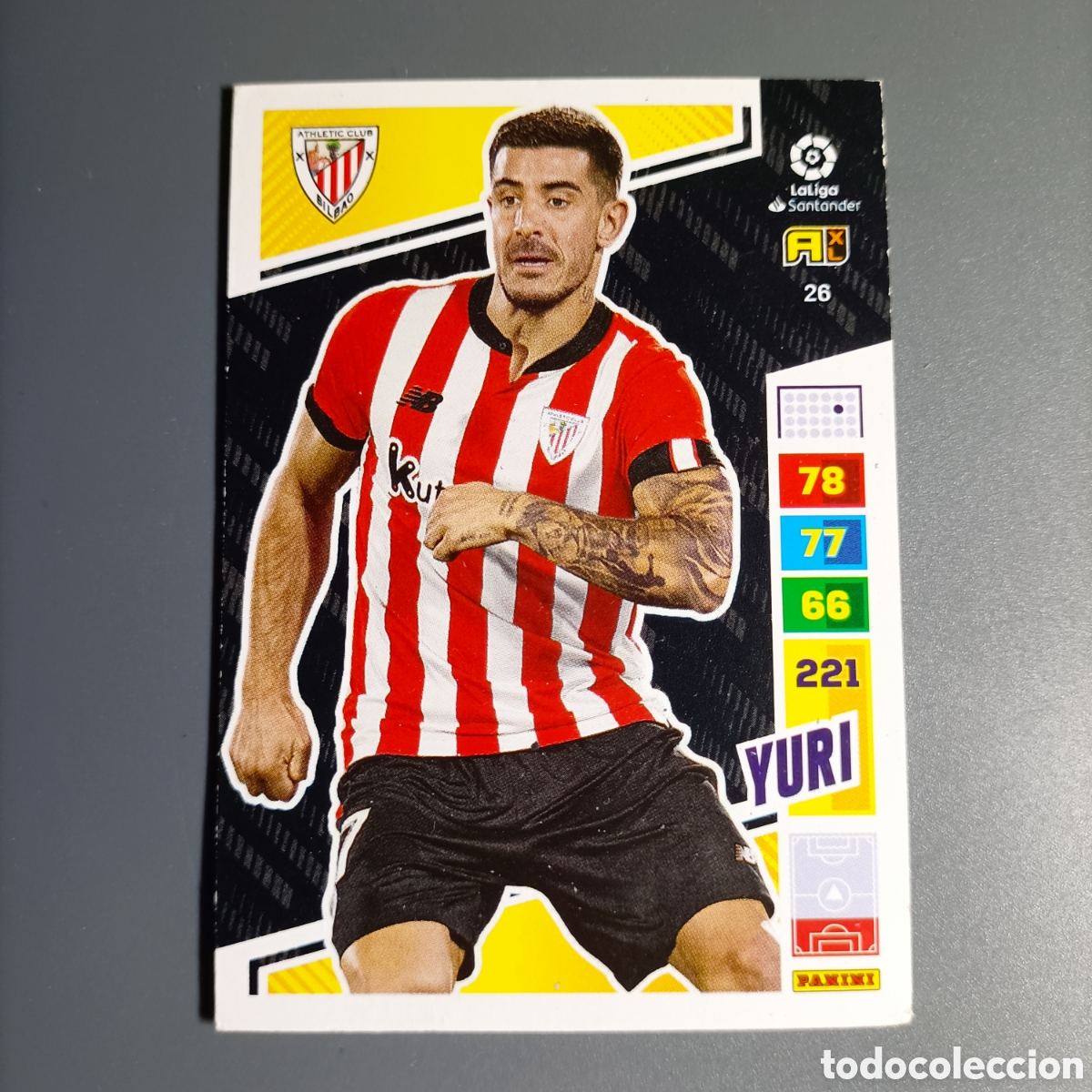 Cromos de f&uacute;tbol: ADRENALYN. LIGA 2022-2023 (ATHLETIC) №26 YURI